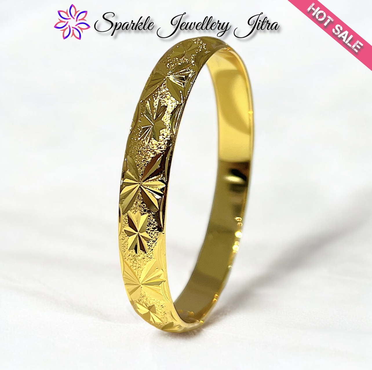 BANGLE SOLID LEBAR 1 CM