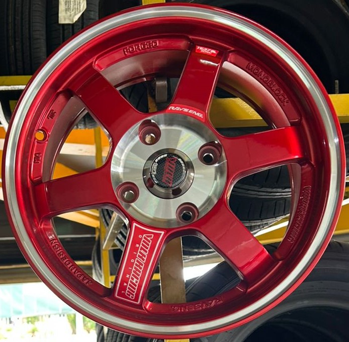 TE37-CANDY RED