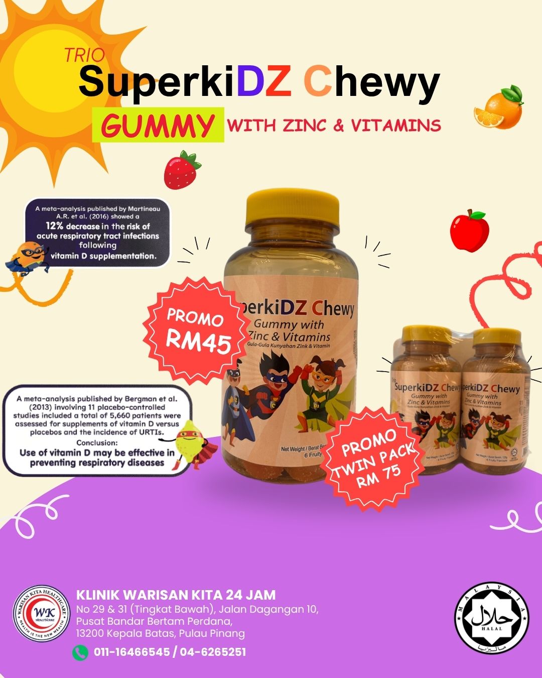 [Combo] Trio Superkidz Chewy