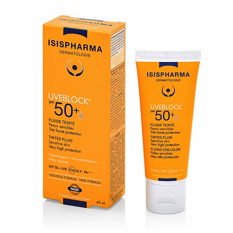 ISISPHARMA UVE SPF50+ DRY TOUCH LIGHT TINTED 40ML